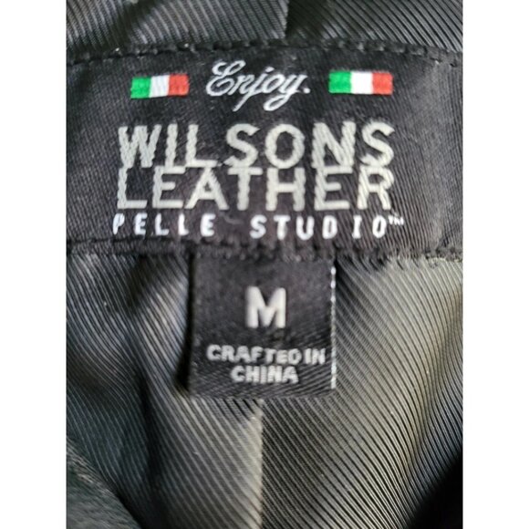 NWOT Wilsons Leather Pelle Studio Jacket - Super Soft Mens Size M - Picture 3 of 3